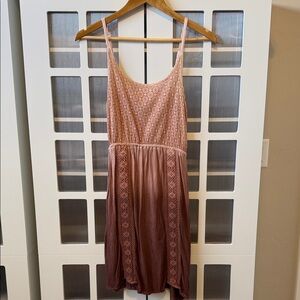 Raya Sun Pink and Brown Mini Dress